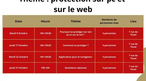 PLANNING ATELIERS NUMERIQUES - TAUVES