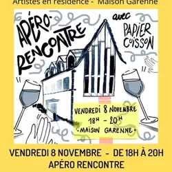 APÉRO RENCONTRE - Maison Garenne - vendredi 8 novembre de 18h à 20 h